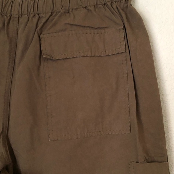 RSQ Olive military green fluffy cargo pants with zipper XXLarge - Picture 8 of 13